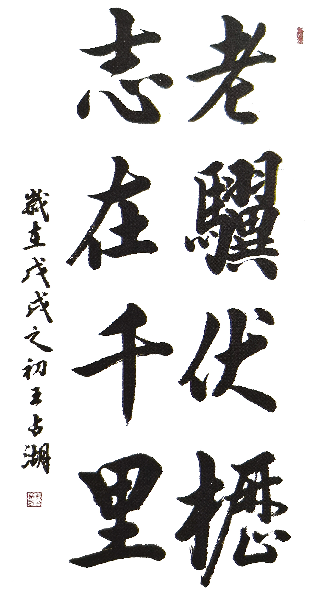 王占湖作品《老骥伏枥 志在千里》